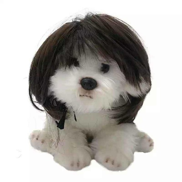 Dog Wig 🎃 Hysterical Funny Gift Puppy Halloween Costume - Picture 4 of 5